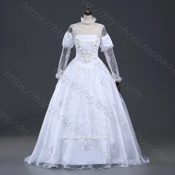 

Alice in Wonderland The White Queen Cosplay Fancy Dress