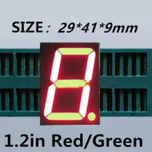 Красный зеленый двухцветная Кольцевая вспышка 1,2 дюймов Синий 7-сегментный светодиодный Дисплей 1," в 1 бит цифровой светодиодной лампой Пластик металла(газоразрядный индикатор