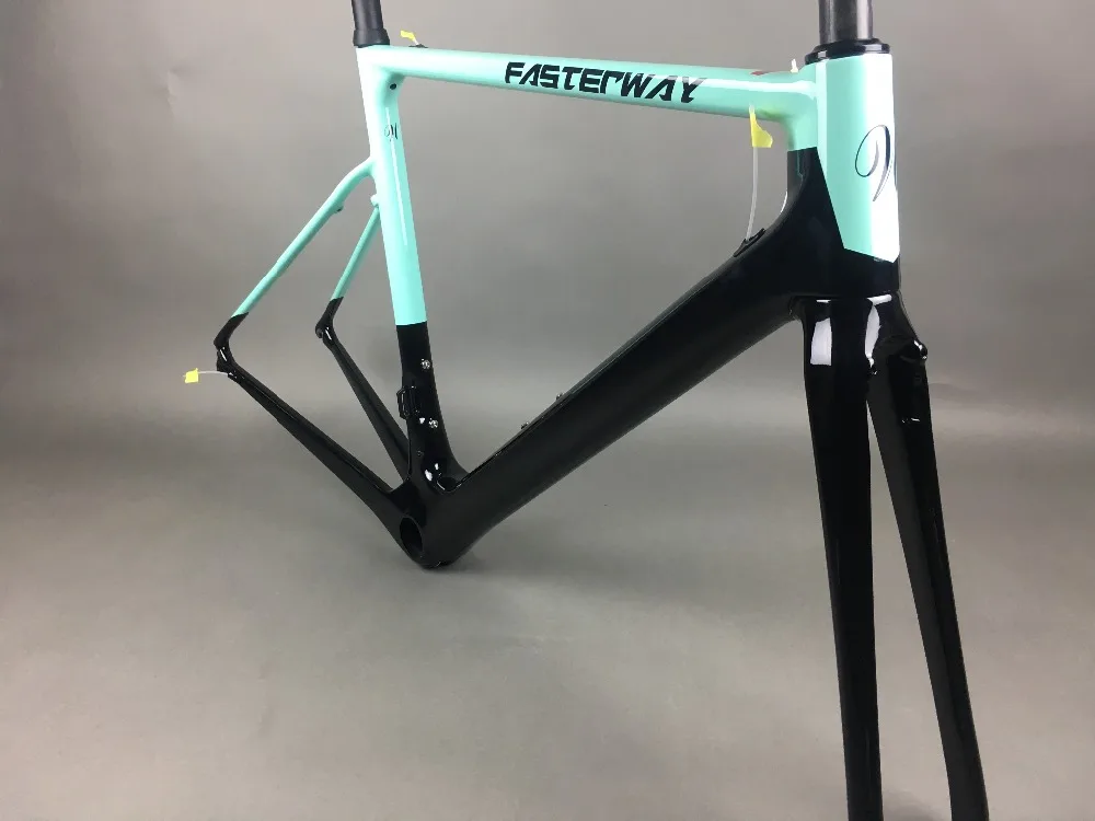 Perfect 2019 design super light FASTERWAY classic carbon road frameset D Brake carbon bike frame:Frameset+Seatpost+Fork+Clamp+Headset 133
