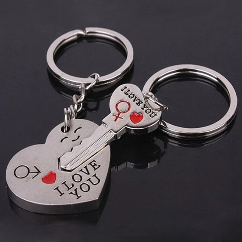 Новый llavero семейная пара брелки Porte Clef Повседневное Chaveiro с надписью I LOVE YOU (я тебя