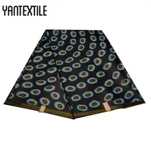 YANTEXTILE новая Анкара ткань Африканская настоящая восковая печать Tissu Africain 6 ярдов настоящий воск Африканский батик ткань для свадебного платья