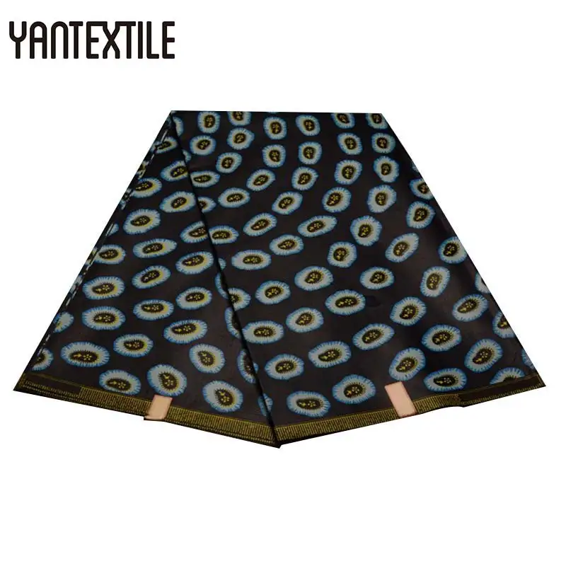

YANTEXTILE New Ankara Fabric African Real Wax Print Tissu Africain 6 Yards Veritable Wax African Batik Fabric For Wedding Dress