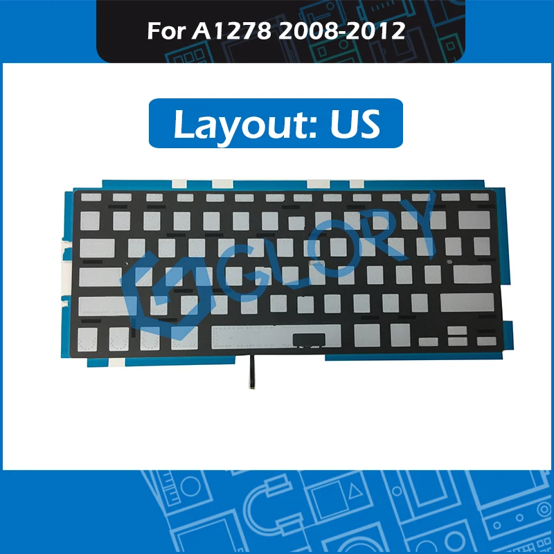 For font b Macbook b font Pro 13 Unibody A1278 Keyboard Backlight Backlit Replacement US Layout
