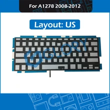 For Macbook Pro 13″ Unibody A1278 Keyboard Backlight Backlit Replacement US Layout 2008-2012