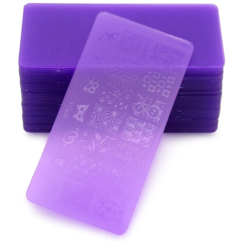 Hot Sale 32pcs 12*6cm XY-L Series Nail Stamping Plates DIY Image Plastic Nail Art Manicure Templates Salon Beauty Polish Tools 2