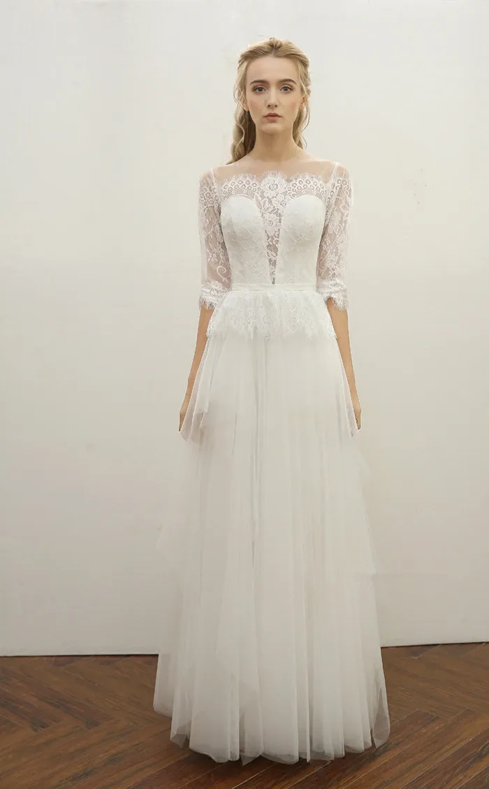 

vestido de noiva strapon features closure half sleeve cheap lace wedding dress 2017 alibaba china thermal imager robe de mariage