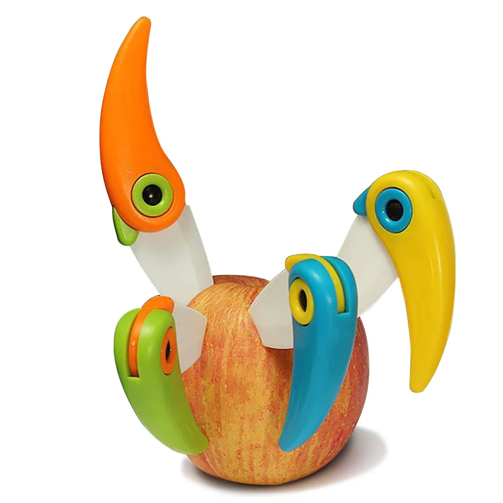

Cute Mini Bird Ceramic Knife Pocket Folding Bird Knife Fruit Paring Knife Ceramic With Colourful ABS Handle Kitchen Tools Gadget