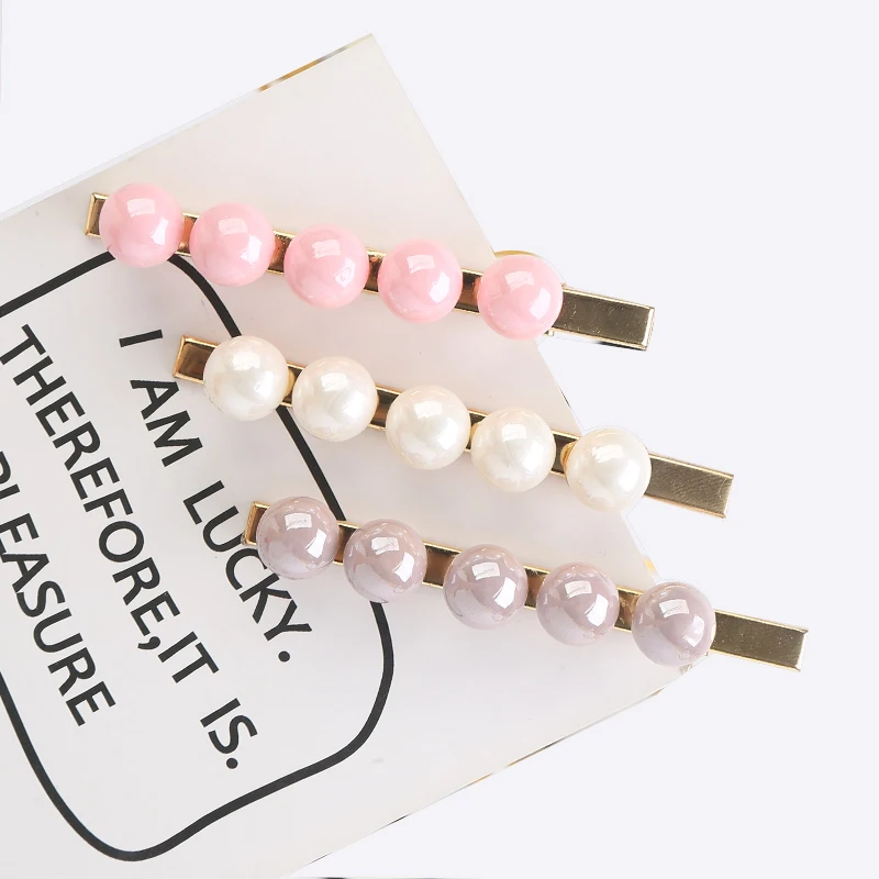 

1Pc Pearl Hair Clip Women Hairpin Girls Hairpins Barrette Headwear Hairgrip Hair Styling Tool Accessories New Arrival