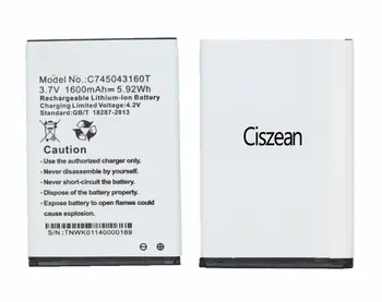 

Ciszean 10x 3.7V 1600mAh Replacement C745043160T Battery For BLU Studio A270 A270A Advance 4.0 batteries