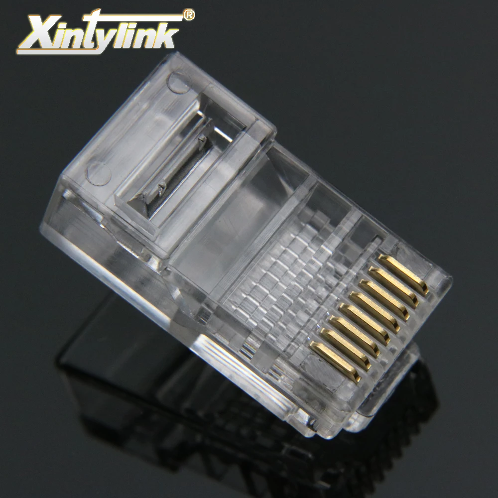xintylink 50pcs 100pcs RJ45 connector Cat5 Cat5e unshielded Modular rj45 Plug terminal 8p8c Network Connector for ethernet cable xintylink 50pcs 100pcs RJ45 connector Cat5 Cat5e unshielded Modular rj45 Plug terminal 8p8c Network Connector for ethernet cable