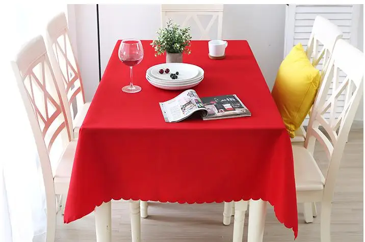 

Thick solid color hotel tablecloth restaurant rectangular tablecloth coffee table pure color background table cloth
