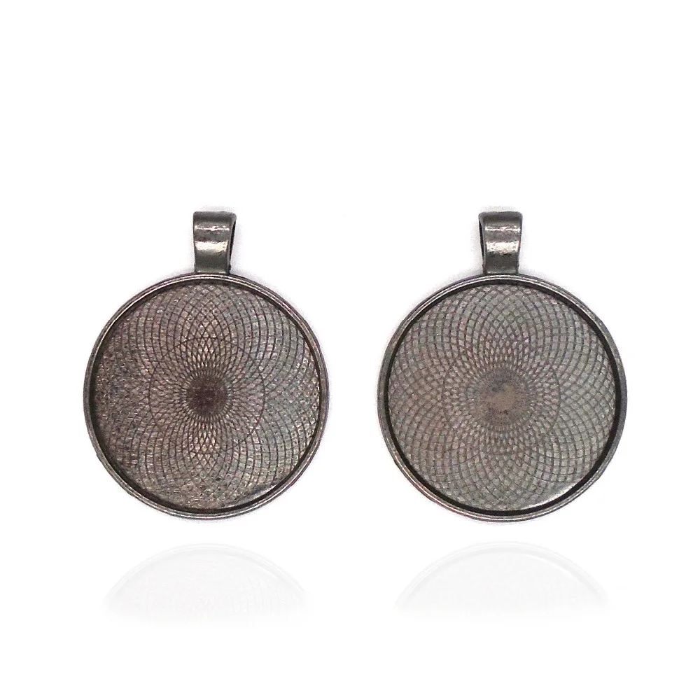 ZXZ-10pcs-Gunmetal-Black-25mm-30mm-Round-Necklace-Bezel-Blank-Pendant-Trays-Cabochon-Cameo-Base-Setting (4)