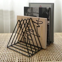 Железная книжная полка просмотр журналов стенд газеты стеллаж для хранения Винтаж Организатор держатель для хранения офисный Декор Стеллаж для хранения книг