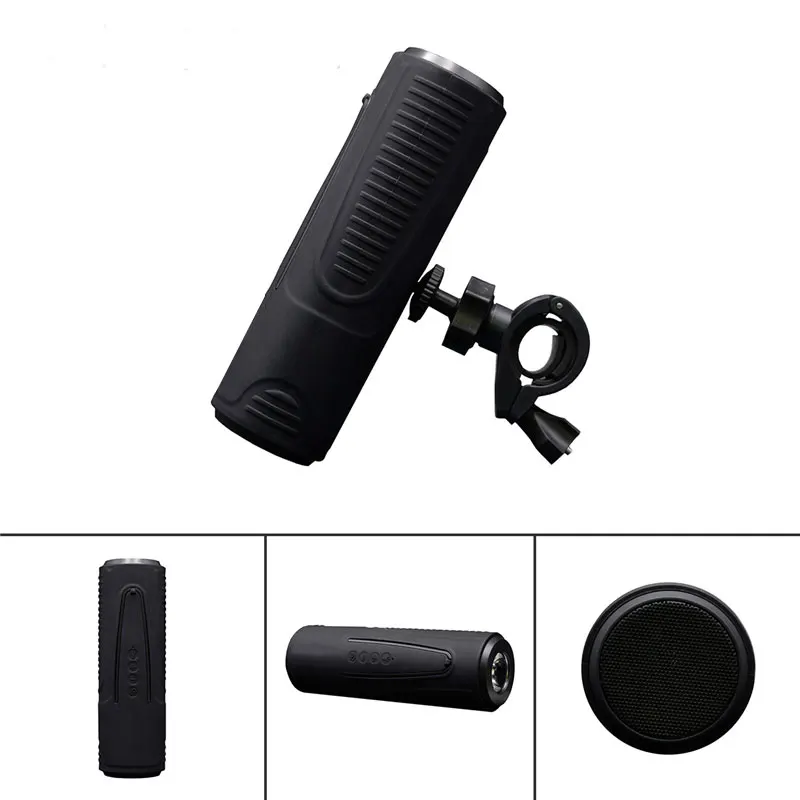 Bluetooth Speaker P3 Outdoor Bicycle Portable Subwoofer Bass Wireless Speakers Power Bank With LED Flashlight Bike Mount