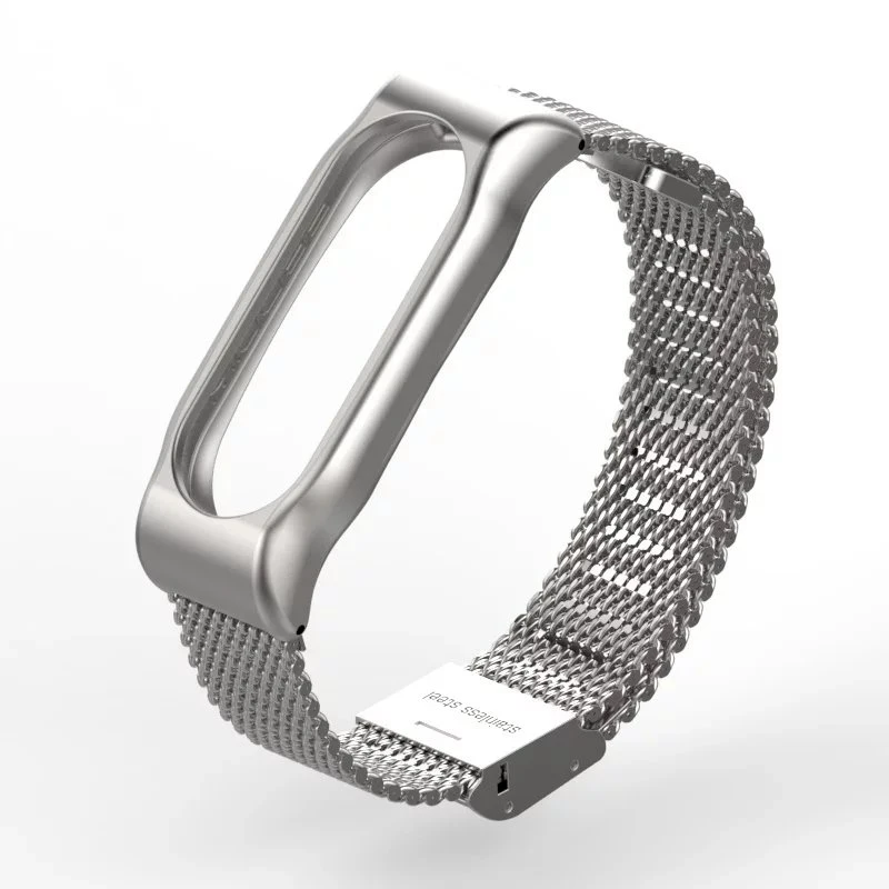 For Xiaomi Mi Band 2 Smart Stainless Steel Watchband Bracelet Replace Wrist Strap Wristband For Xiaomi Mi Band 2 Bracelet Strap