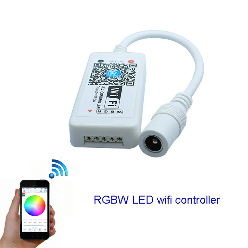 

Wifi LED RGBW Controller DC12V Mini LED Tape Light Controller for 5050 RGBW LED Strip Module Light