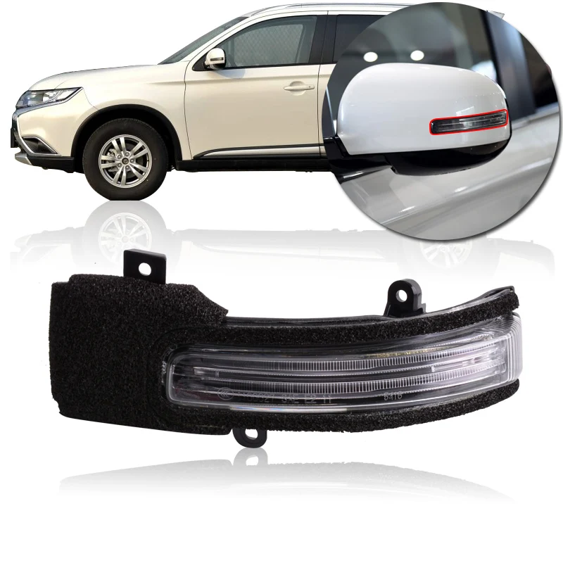 

CAPQX LED Side Rearview Mirror Turn light For Mitsubishi Outlander 2013-2015 2016 2017 2018 Lancer 2016 Front Signal Lamp