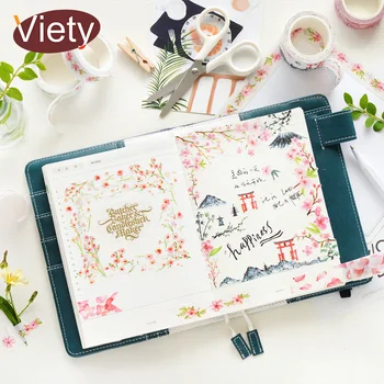 

1.5-3cm*7m Pink Cherry blossoms washi tape DIY decoration scrapbooking planner masking tape adhesive tape label sticker