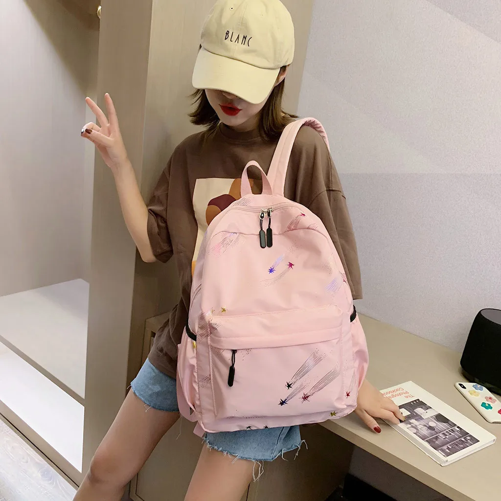 

Women's Bag Backpack Student Bag Travel Bag Large Capacity Middle Student Bag Support Wholesale And Dropship