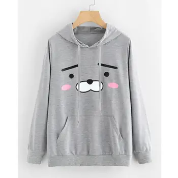 

HIRIGIN Newest Hot 2018 Women Casual Long Sleeve Hooded Sweatshirts Autumn Outwear Casual Pullover