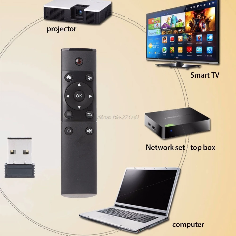 2,4 ГГц беспроводной пульт дистанционного управления 12 клавишами Air mouse для Android для Windows для Mac Smart tv Электронные запасы