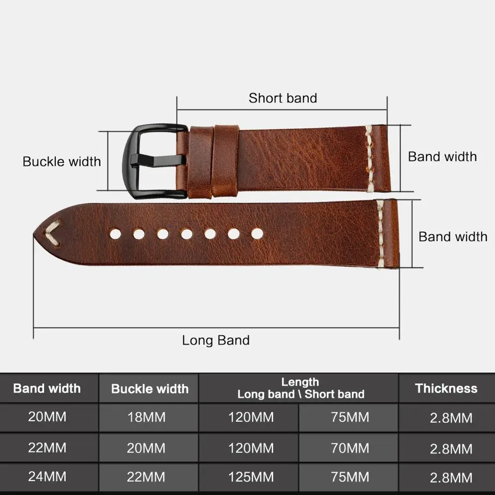 Price MAIKES Watch Accessories Watchbands 20mm 22mm 24mm Genuine Leather Watch Strap For samsung gear s3 tissot Bracelets Watch Band