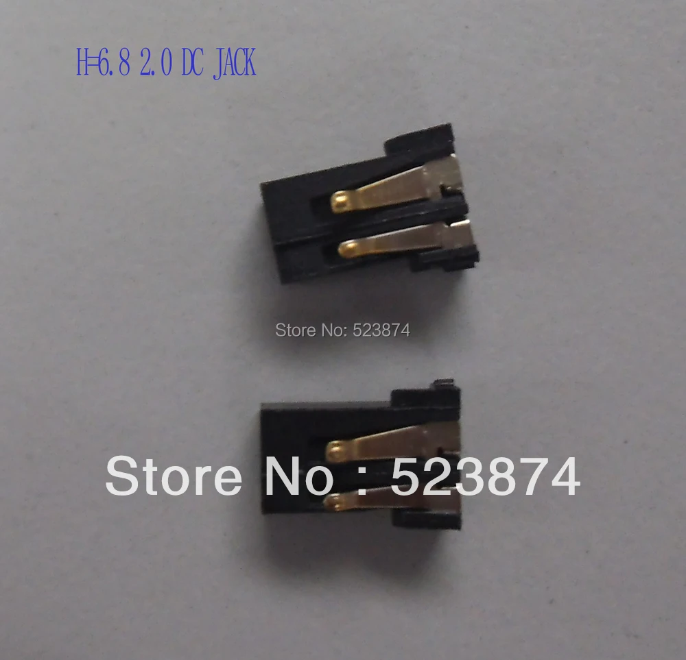 Оптовая продажа Бесплатная Доставка 100 шт./лот 2.0 DC JACK Н = 6.8 Мощность разъем