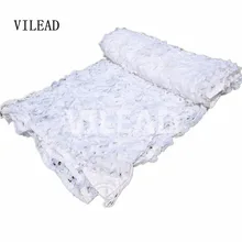 VILEAD 1,5 м x 3 м(5 футов x 10 футов) белоснежная цифровая камуфляжная сетка Военная армейская камуфляжная сетка Солнцезащитная сетка для охоты кемпинга палатка