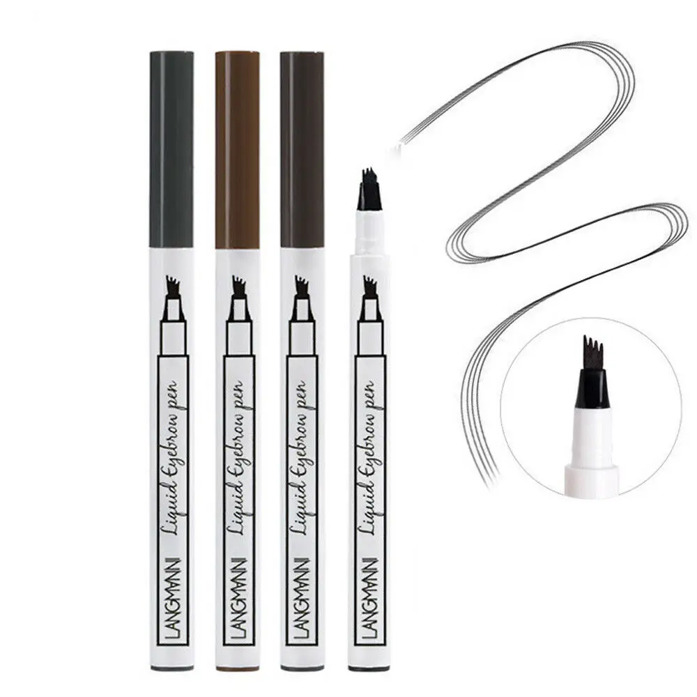 4 вилки кончик карандаш для бровей водостойкая татуировка бровей ручка стойкий макияж Acces~ CA