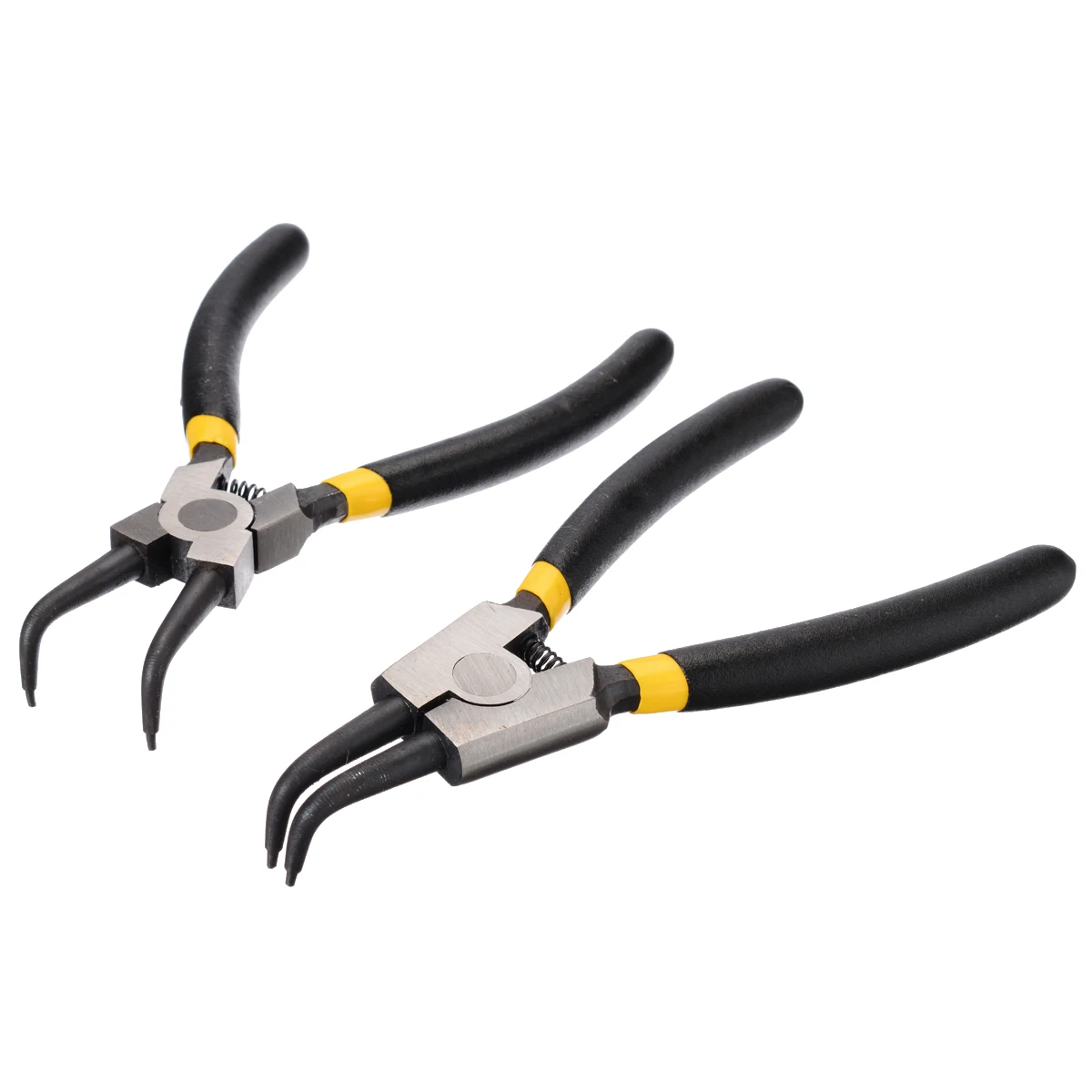 4pcs Straight/Angled Circlip Pliers Snap Ring Plier Set 6" Portable Internal External Ring Remover Retaining Curved Tip Plier