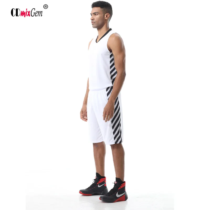 Buy Men Basketball suit Polyester black&white