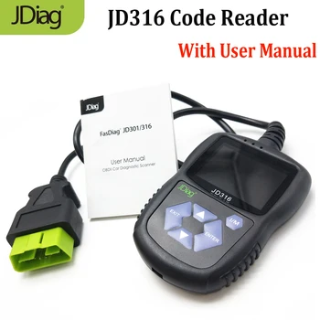 

Auto Scanner JDiag JD316 Car Code Reader Check Engine Fault Code JD316 CAN Diagnostic Scan Tool (with User Manual)