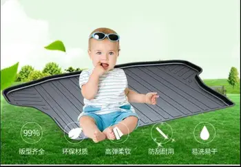 

Tail box pad/Trunk mat Suitable for Beijing Hyundai New SantaFe refitting, for 13-18 New SantaFe special decorative accessories