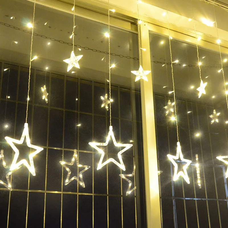 

String lights Christmas outdoor decoration Indoor 2m Droop 0.3-0.5m curtain icicle string led lights Garden Party 110 220V