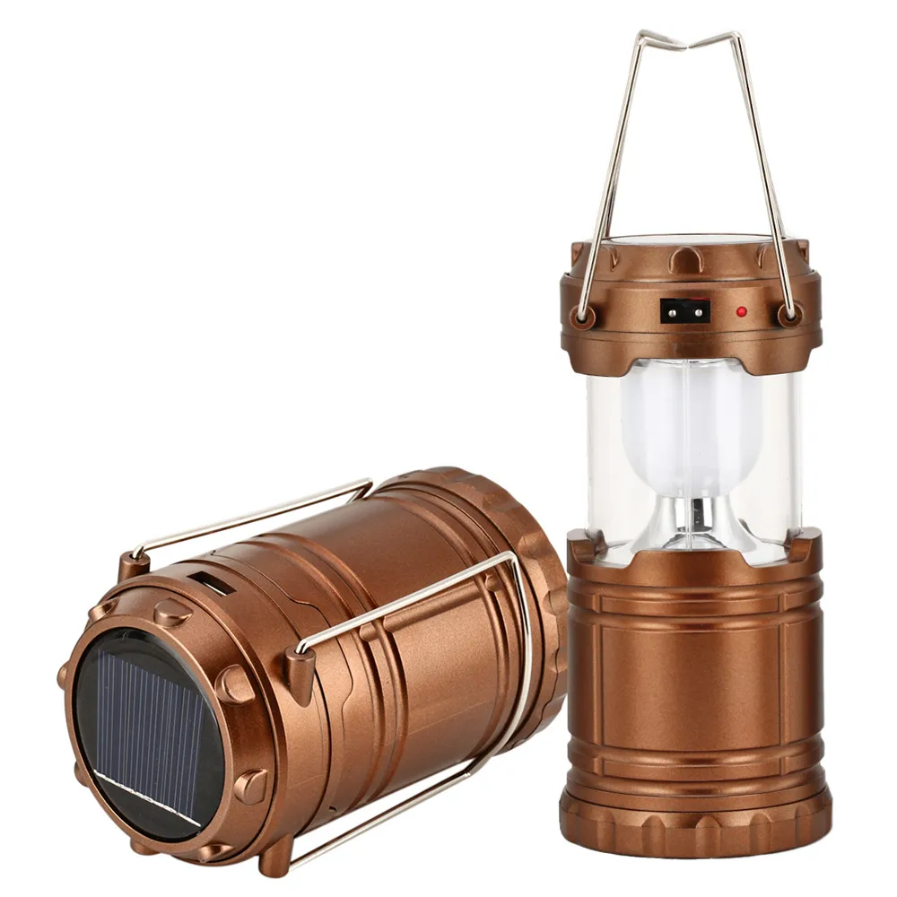 Battery Powered Solar Rehargeable Lantern Lamp LED Hanging Lamp