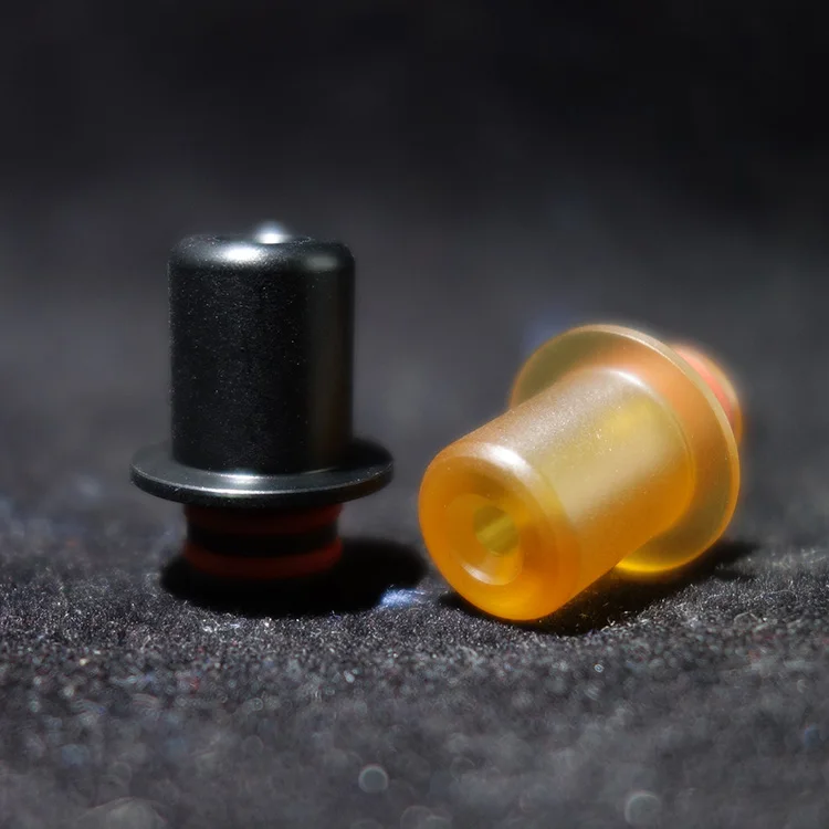 10 шт./лот PEI mtl капельный наконечник 510 ultem pom длинный мундштук желтый черный 3 мм