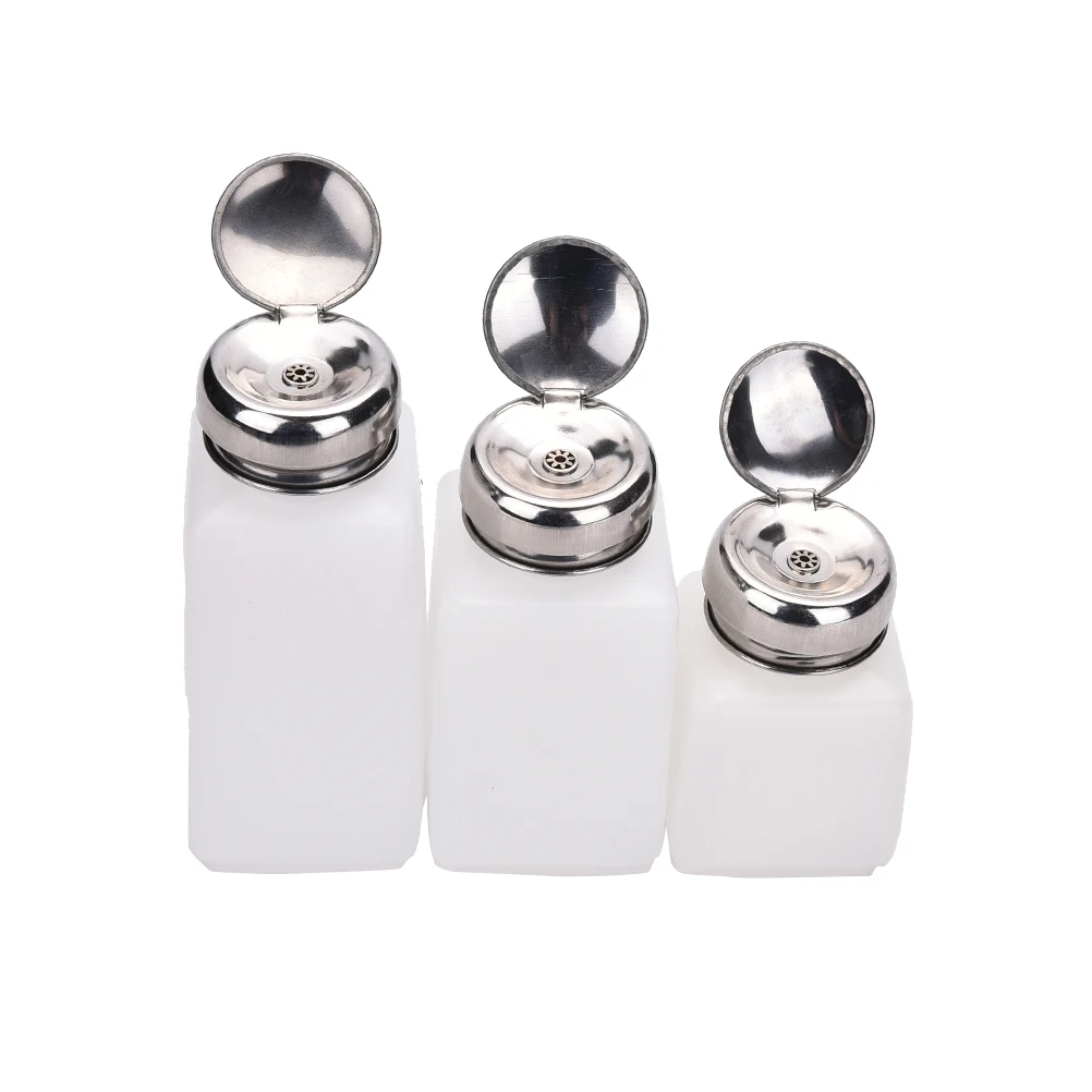 

Press Nail Bottle Liquid Alcohol Press Nail Polish Remover Dispenser Pumping Bottle Color 100ml/200ml/250ml