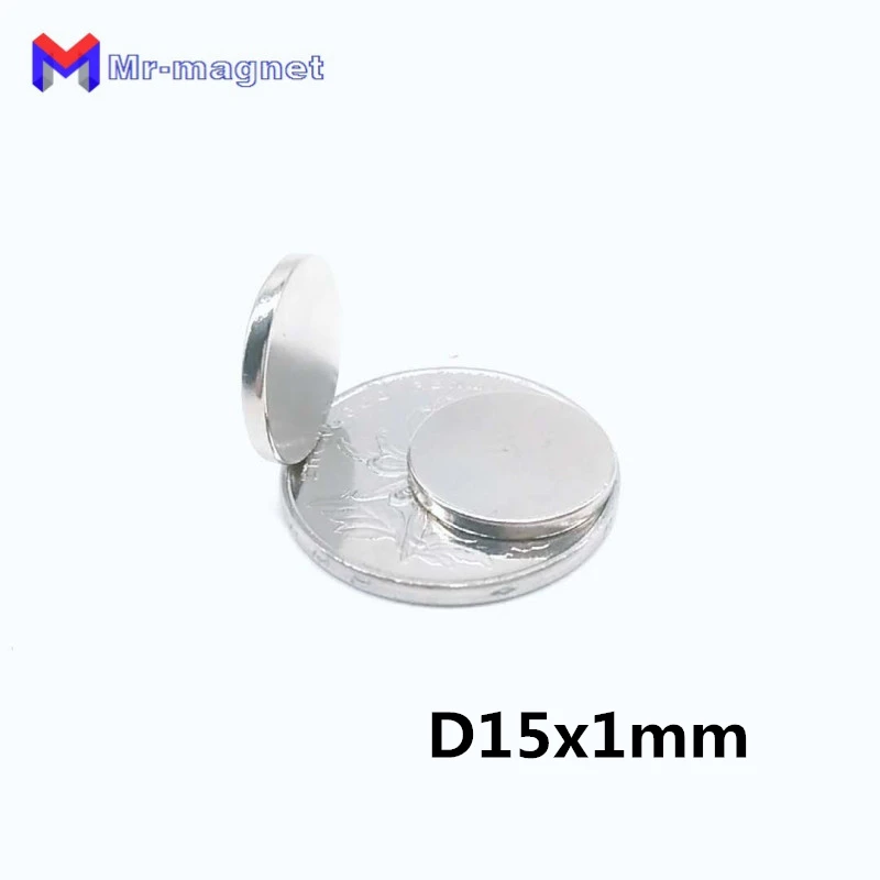 

50pcs 15x1mm magnet 15x1 N35 rare earth 15*1 magnet D15x1mm, 15*1 small fridge magnets D15*1mm, 15mmx1mm magnet 15mm*1mm