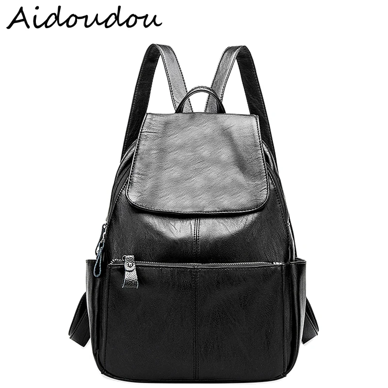 New Arrival Genuine Leather Women Backpack Fashion High Quality Famous Brand Preppy Style Girl School Bag