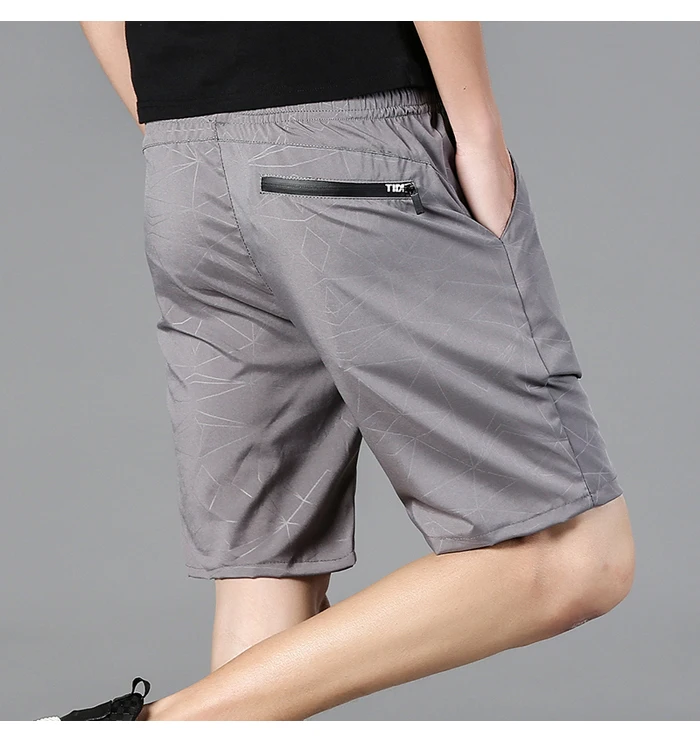 Летние Для Мужчин's Пляжные шорты модный принт узор Повседневное быстросохнущие брюки мужские бермуды прямые шорты, брюки бренд