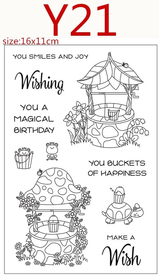 

Transparent Rubber Silicone Clear Stamps and metal cutting dies for Tampons Seal Card Making Diy