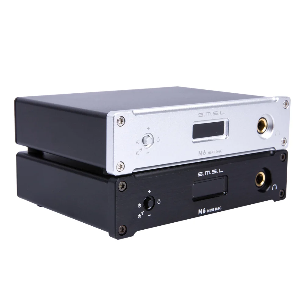 SMSL M6 HIFI Audio Decoder Headphone Amplifier DAC / Amp with 32bit/384kHz USB Optical Coaxial
