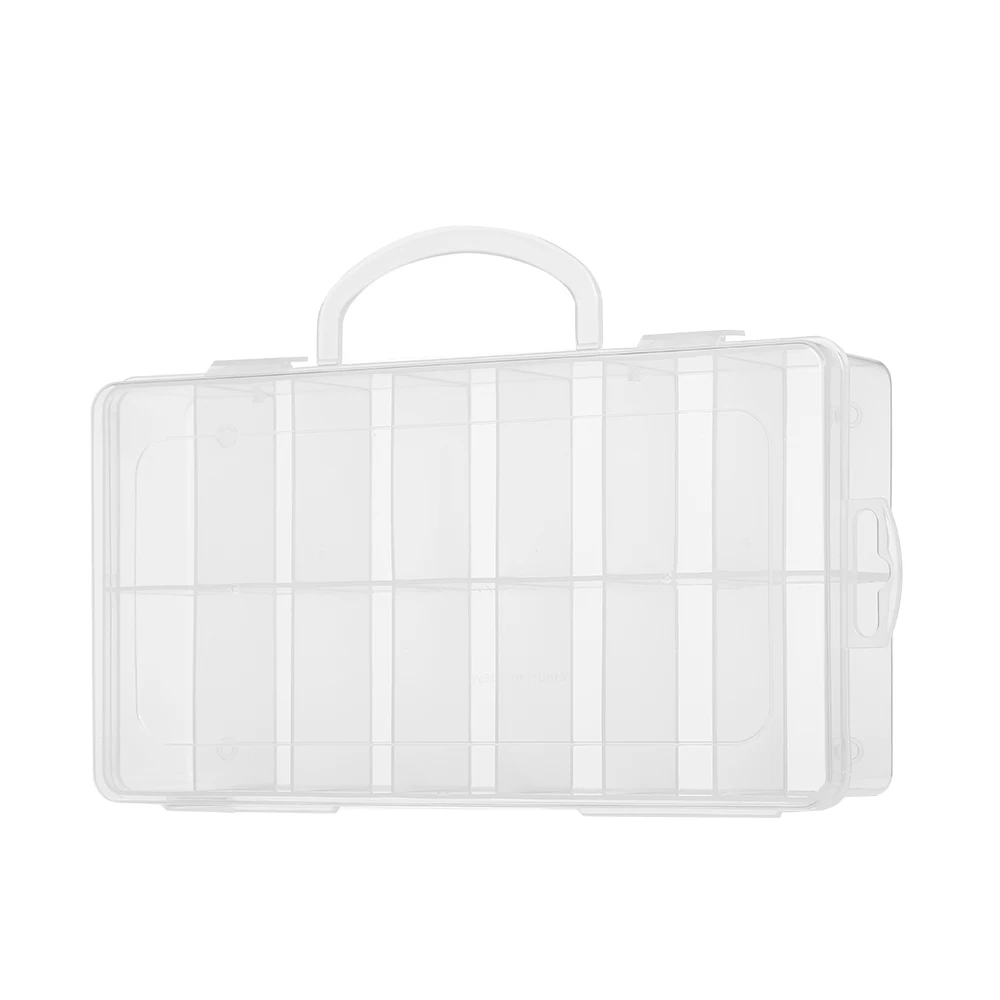 

Hand-held Transparent 14 Grids Box Plastic Storage Box Baits Jewelry Needle Thread Storage Home Storage Organization Tools