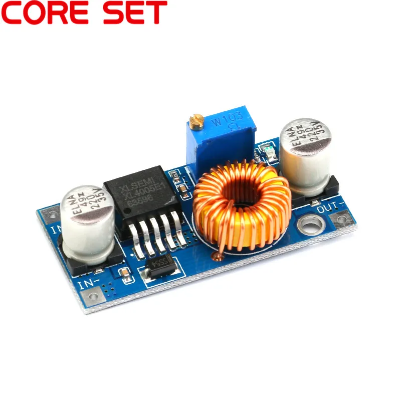 

Large Power XL4005 DC-DC 5-32V Adjustable Step Down 5A Buck Power Supply Module For LED Lithium Charger Beyond LM2596