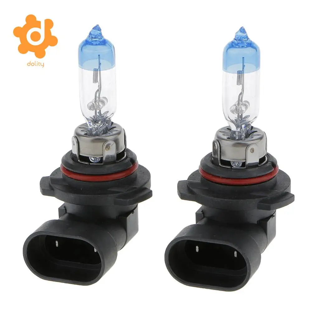 9005+9006 12V 4000K White Halogen Fog Light Bulbs 65W 55W Coated Blue Lamp