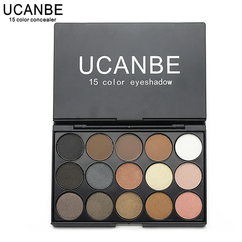 Eye Makeup Set 15 Earth Color Matte Pigment Eyeshadow Palette Cosmetic Shimmer Eye Shadow Make Up Kit By UCANBE
