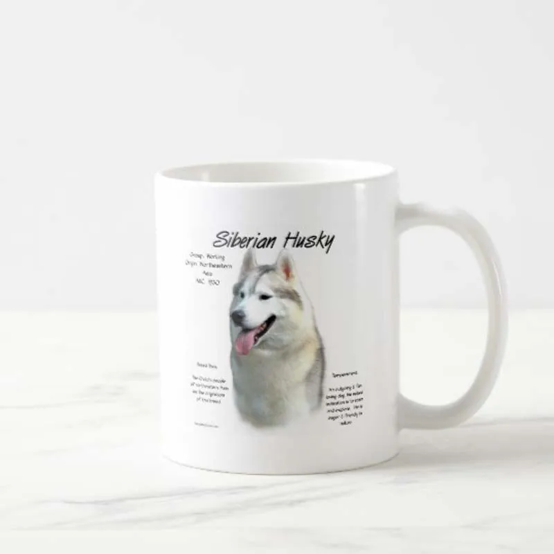 Siberian Husky Dog Dad Gifts 11 Oz White Ceramic Coffee Novelty Huskies Mug Mugs Aliexpress