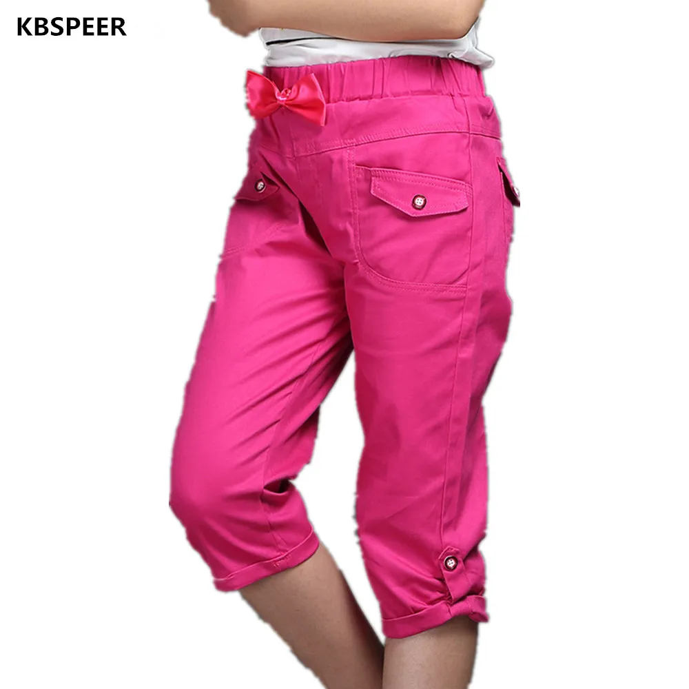 2017 New Summer Children Sportswear Casual Pants Girls Pants High