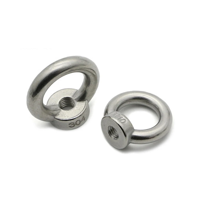 xianggujie Lifting Nuts/Screw Eyebolt Ring hooking nut Screws Stainless Steel Color : Lifting Eye Nuts, Size : 2pcs M8 