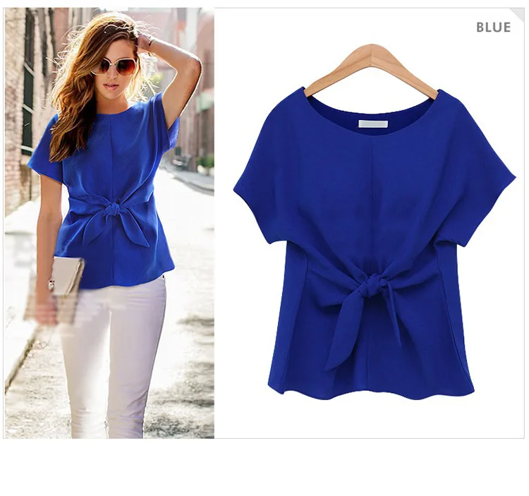 blue formal top